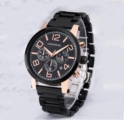 China Luxury 304 Stainless Steel Date Fashion High Quality Custom Automatic Quartz Men's Wrist Watch For Men for sale