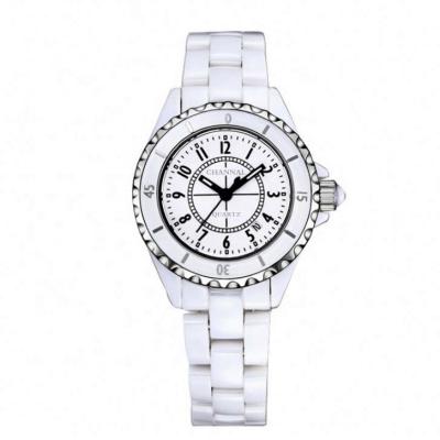 China 2020 New Design Water Resistant High Quality Automatic Date White Date Luxury Ceramic Watches For Women for sale