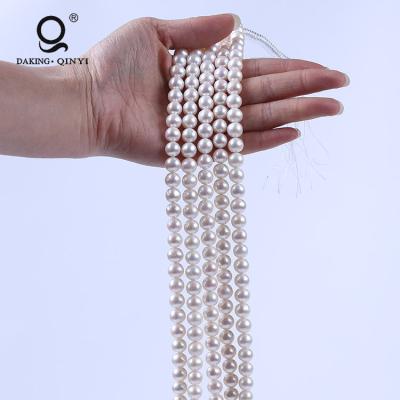 China Wholesale Chinese Round Freshwater Pearl 9-10mm Pearl Strings for sale