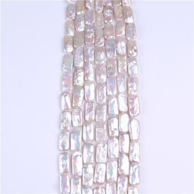 China Wholesale 10*20mm square strands of natural freshwater pearl bead for sale