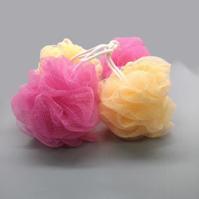 China EXFOLIATE Whole Sale PE 20g Big Soft Mesh Pouf Exfoliating Bath Sponge Body Scrubber Breath Shower Puff for sale