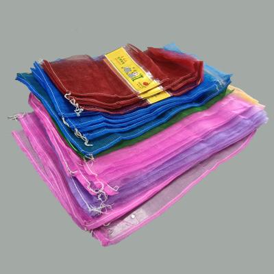 China Eco-friendly Garlic Agriculture Onion Firewood Yarn Mesh Bag Gauze Bags Organza Vegetable Bag Potato Wholesale for sale