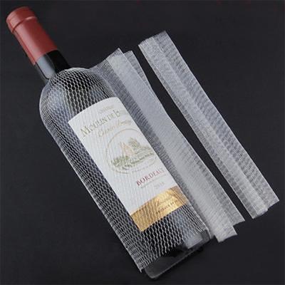 China Dry Wine Packaging / Wine Bottle Red Wine Whiskey Protector Customize Durable PP/PE Protective Tuck Mesh Net Net Sleeve for sale