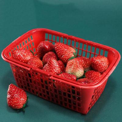 China Agriculture Rectangle 3L Stored Fruit Strawberry Date Multi-Use Plastic Basket for sale