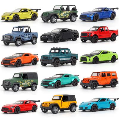 China 2023 Wholesale Plastic Toy Vehicles Back Model Car Pull Back Toy Car 1:36 Alloy Die-Cast Hot-selling Toy Cars Diecast Model Alloy DIY Creative Pull Back Car for sale