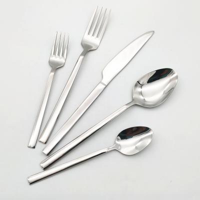 China Viable silver color spoon and fork and knife stainless steel for sale