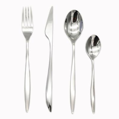 China Sustainable high end modern and stylish stainless steel cutlery set for sale