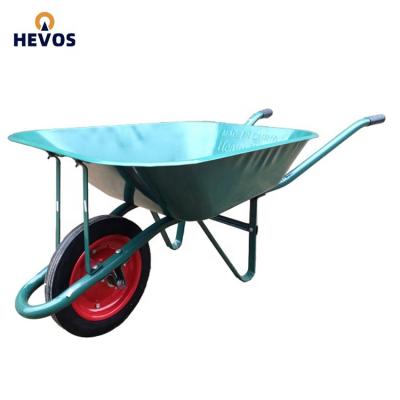 China Multi Purpose Wheel Barrow Single Construction Heavy Duty Wheelbarrow With Plastic Steel Tray for sale