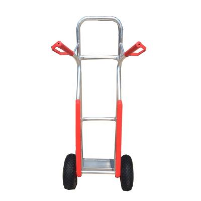 China Durable Heavy Duty Transport Tool Carts Silver Blue Stainless Steel Folding Platform Truck Cart Truck Stainless Steel Packing Packing for sale