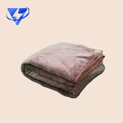 China PORTABLE Wholesale Machine Washable Smart Heat Under Blanket Spray Quilted OEM Weighted Electric Heated Blanket for sale