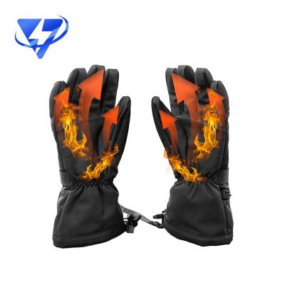 China Winter Outdoor Sports Gloves Battery Liners Heat Therapy Heated Mitts With Carbon Fiber Elements for sale