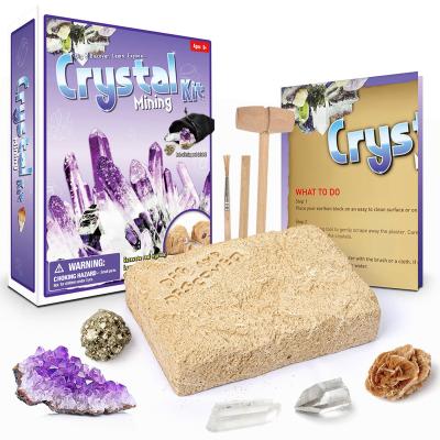 China Improve Practical Creative Digging Fossils Archaeological Children's Treasure Crystal Gems Pirate DIY Exploration and Extraction Educational Toys for sale