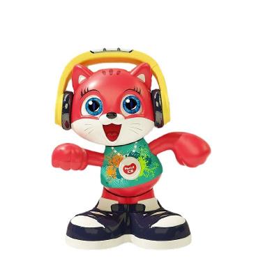 China New Cute and Fashionable Cat Dancing Toy Singing and Dancing Children's Toy Music Early Study Talking Swing Kitten for sale