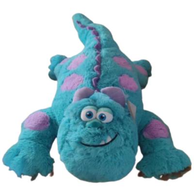 China Cute Sullivan University Monsters Blue Furry Monster Doll Cute Fun Doll Lying Sleep Down Pillow Plush Toy Birthday Gift for sale