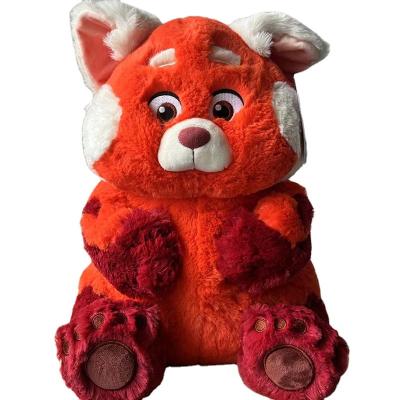 China New cute fun youth metamorphosisturning little red panda plush doll plush beauty red for sale