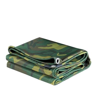 China Abrasion-Resistant Tarpaulin Outdoor Oilcloth Outdoor Oilcloth Jungle Camouflage Sunshade Tarp Camouflage Tent Oxford Military Tarp for sale