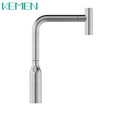 China Contemporary High Quality One Handle Kitchen Faucet 304 Lead Free Stainless Steel Kitchen Faucets Pull Out Faucet for sale