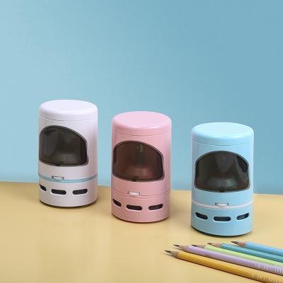 China 2022 hot sale candy color school/office/home automatic electric pencil sharpener for school and office for sale