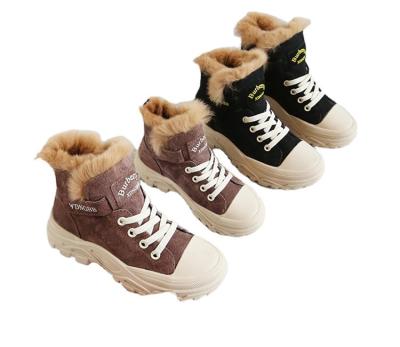 China 2021 Winter Lightweight Korean Style Non-slip Children's Shoes Martin Leather Boots For Boys And Girls for sale