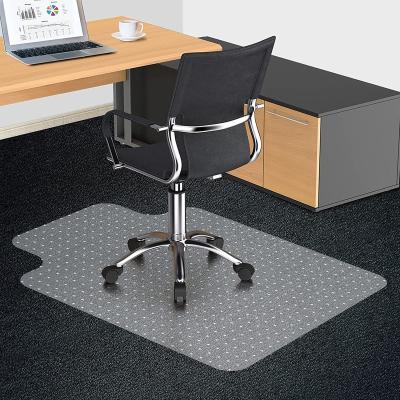 China Non-slip Clear Splat Office PVC Chair Mat Non-Slip Mat For Under Umpire Chair For Mat With Nails for sale