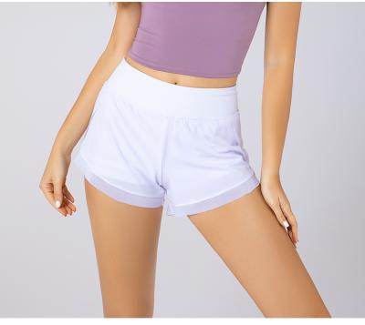 China Viable Women Gym Shorts Mesh Breathable Anti Light Blocking Hot Selling Women Gauze High Waisted Yoga Pants Slim Running Fitness Pants for sale