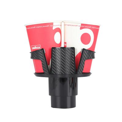 China Business / Space Saving Coffee Color Portable Cup Holder Luxury Black Wear Resistant Cup Holder For Car for sale