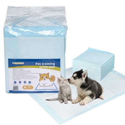 China Cheapest Disposable Puppy Pet Urine Diaper Viable Training Mat Pee Pad For Dogs for sale