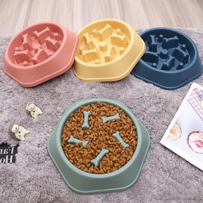 China Viable Manufacturer Custom Wholesale from Amazon Anti-Clog Slow Feeder Dog Bowl with Non-Slip Bottom and Slow Feeder Dog Bowl for sale