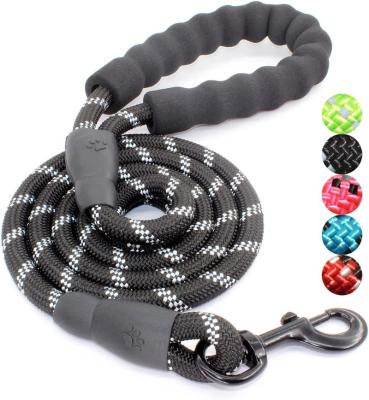 China Custom Waterproof Tactical Thoughtful Nylon Braided Nylon Lead Slip Lead Rope Dog Bike Leash for sale