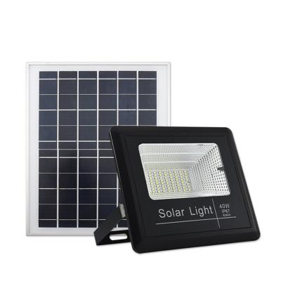 China IP67 Waterproof Sports Iron Sports Stadiums Phosphate Battery Wholesale Solar Led Flood Light 40w for sale