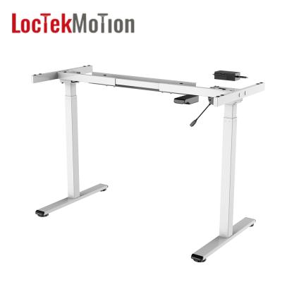 China Sturdy Simple Electric Two-Stage Motor Height Adjustable Desktop LoctekMotion ET116G Height Adjustable Frame (Height) for sale