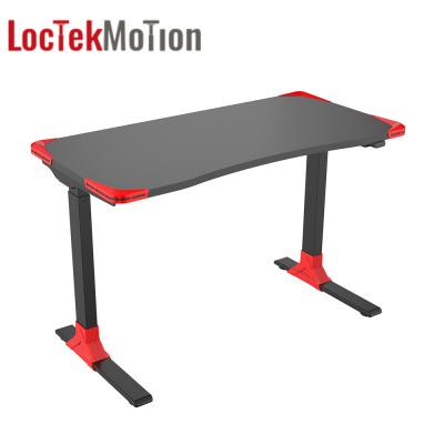 China Single-Motor Adjustable Outdoor Electric Large Size Carbon Fiber Gaming (Height) Table PC Desk LoctekMotion GET119E for sale