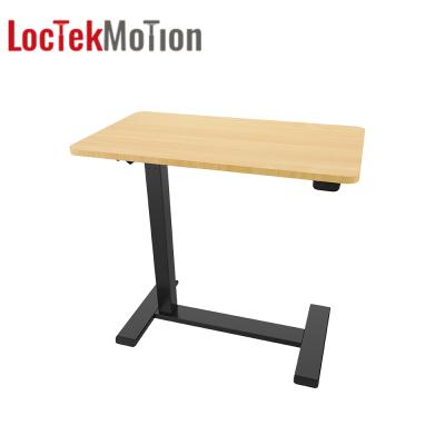 China Electric Adjustable Small Height Desk Side Table Standing Standing Coffee Table With Casters Hidden Portable Table LoctekMotion ET026 for sale