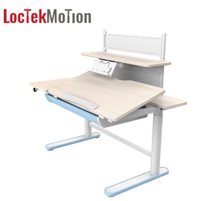 China Kids Modern Ergonomic Height Adjustable Study Standing Desk With Shelf LoctekMotion CD201 for sale