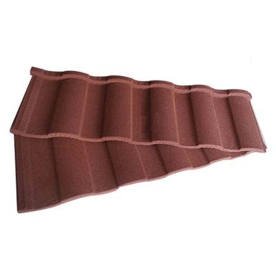 China China Low Price Modern Best Building Materials Metal Colorful Stone Coated Roof Tiles 1340*420mm for sale