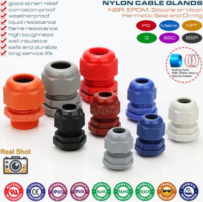 Cina Fittings per il sollevamento delle sollecitazioni da cavi in nylon impermeabili IP68 per caselle di giunzione in vendita