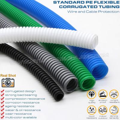 China Conducto flexible estándar de polietileno PE (UL94-HB), AD7~AD108 Tubo de tubería corrugada sin tramos para protección eléctrica en venta