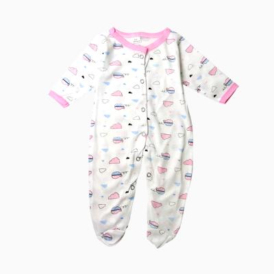 China Newborn Boys And Girls Cotton Polyester One Piece One Piece Printed One Piece Pajamas 3 Piece Mountaineering Suit Wholesale Custom for sale