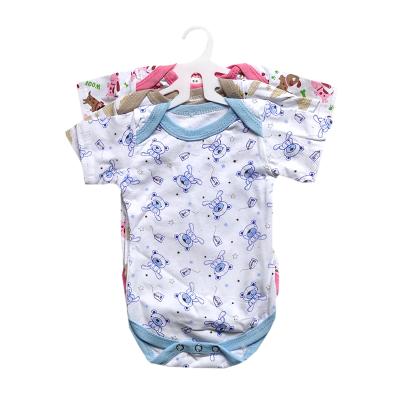 China Factory Sale 100% Cotton Hot Baby Boy's Rompers 3 Size Cartoon Pattern Printing Baby Clothing Sets for sale