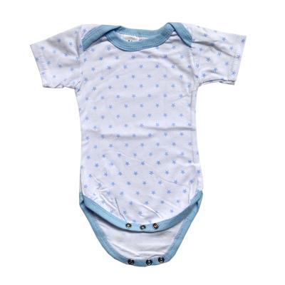 China 100% Cotton Baby Clothing Printing Newborn Animal Short Sleeve Round Neck Crawling Suit 0-9 Months 3 Yards Short Ha for sale