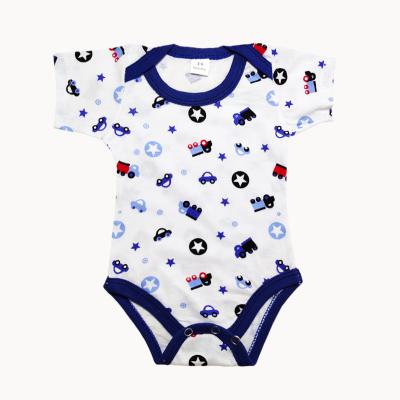 China Wholesale Newborn Short Sleeve Polyester Baby Clothes Summer Overalls Cotton Printed Soft Cotton Printed Clothes Toddler Clothing for sale