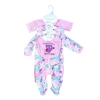 China 8 Piece Baby Clothing Set Printed Overalls Newborn Baby Growing Suit Breathable Cotton Bib Kids Clothing Wholesale for sale