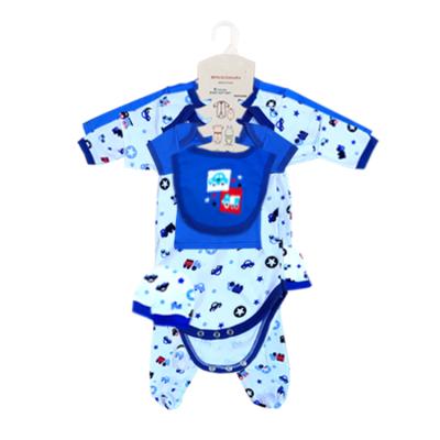 China Breathable newborn baby all cotton one-piece suit 8 pieces printing pattern long sleeve short sleeve suit solid color customization for sale