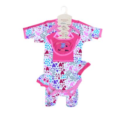 China 8 Piece Neonatal One-Piece Suit Wholesale Cotton Printed Pattern Children's Breathable Short Sleeve Baby Short Sleeve for sale