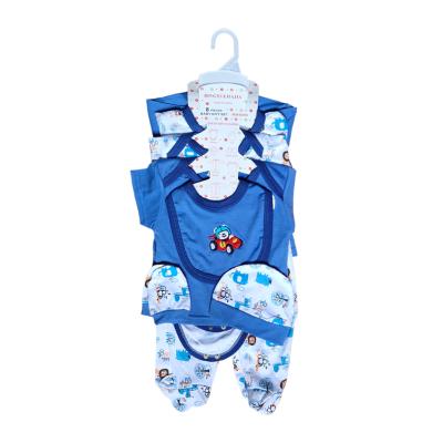 China 8 Piece Breathable Jumpsuit Triangle Baby Clothes Manufacturer Breathable Breathable Baby Customized Newborn Cotton Printed Climbing Suit Long Sleeve for sale