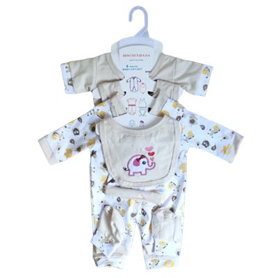 China Customiz of All Cotton Print Breathable Baby 8 Pieces Manufacturer Costume 100% Cotton Animal Wholesale Newborn Children Embroidery Clothing for sale