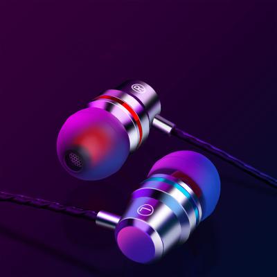 China High Quality In-Ear Headphone 3.5mm Audio Jack 9D Shocking Bass Stereo Earbuds Wired Headset With MIC For Phone Computer for sale