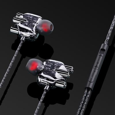 China Free sample In-ear sweatproof music earphone sports earbuds 3.5mm wired deep bass gaming headphones for sale