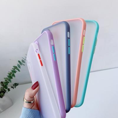 China New waterproof colorful translucent matte mobile phone cover for iphone 11 12 pro 6 6S max 7 8 plus X XS camera protective phone case for sale