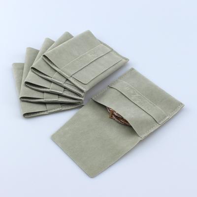 China Soft New Suede Microfiber Faux Suede Velvet Jewelry Bag Pouches Insert Pouch Snap Bag for sale